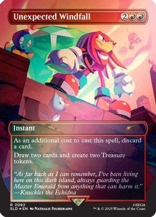 Unexpected Windfall (2092) (Rainbow Foil) [SLD 2092]  Foil