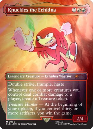 Knuckles the Echidna (Rainbow Foil) [SLD 2082]  Foil