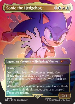 Sonic the Hedgehog (Rainbow Foil) [Secret Lair Drop Series]