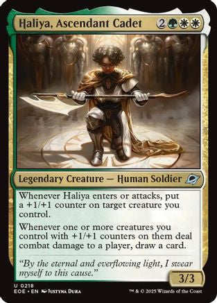 {@C} Haliya, Ascendant Cadet [Edge of Eternities][EOE 218]