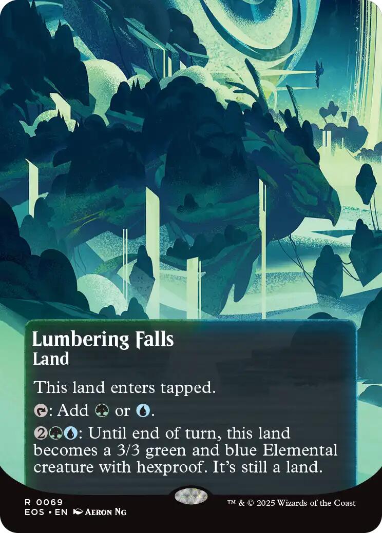 {R} Lumbering Falls (0069) (Poster) [Edge of Eternities: Stellar Sights][EOS 069]