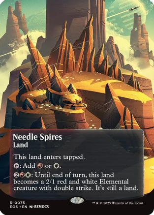 {R} Needle Spires (0075) (Poster) [Edge of Eternities: Stellar Sights][EOS 075]