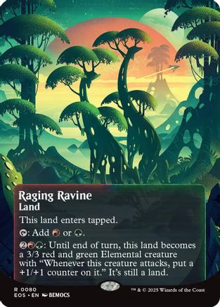 {R} Raging Ravine (0080) (Poster) [Edge of Eternities: Stellar Sights][EOS 080]