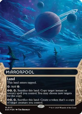 {R} Mirrorpool (0117) (Borderless) (Galaxy Foil) [Edge of Eternities: Stellar Sights][EOS 117]