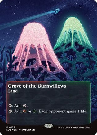 {R} Grove of the Burnwillows (0152) (Poster) (Galaxy Foil) [Edge of Eternities: Stellar Sights][EOS 152]
