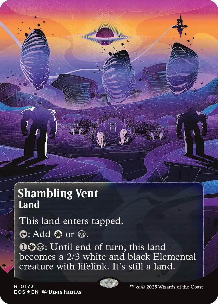 {R} Shambling Vent (0173) (Poster) (Galaxy Foil) [Edge of Eternities: Stellar Sights][EOS 173]
