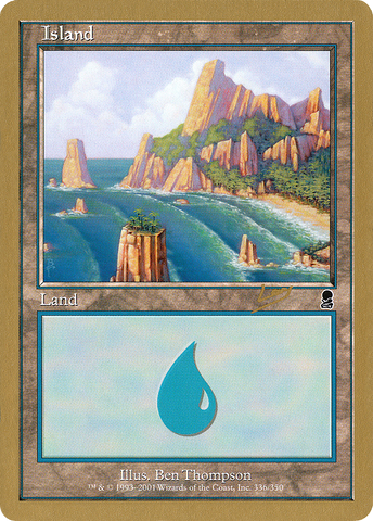 {B}[GB WC02 RL336A] Island (rl336a) (Raphael Levy) [World Championship Decks 2002]