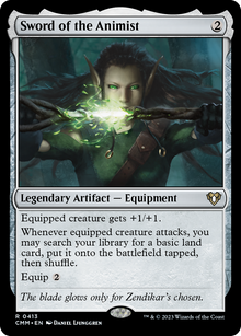 {R} Sword of the Animist [Commander Masters][CMM 413]