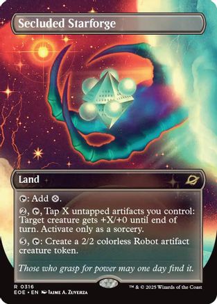 {@@ EOE R} Secluded Starforge (Borderless) [Edge of Eternities][EOE 316]