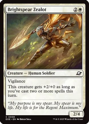 {@@ EOE C} Brightspear Zealot [Edge of Eternities][EOE 008]
