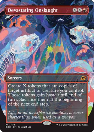 {@R} Devastating Onslaught (Borderless) [Edge of Eternities][EOE 308]