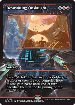 {@R} Devastating Onslaught (0361) (Showcase) [Edge of Eternities][EOE 361]