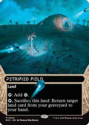 {R} Petrified Field (0032) (Borderless) [Edge of Eternities: Stellar Sights][EOS 032]