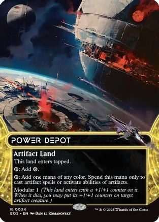 {@@ EOC R} Power Depot (0034) (Borderless) [Edge of Eternities: Stellar Sights][EOS 034]
