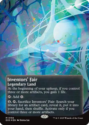 {R} Inventors' Fair (0156) (Poster) (Galaxy Foil) [Edge of Eternities: Stellar Sights][EOS 156]