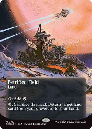 {@@ EOC R} Petrified Field (0167) (Poster) (Galaxy Foil) [Edge of Eternities: Stellar Sights][EOS 167]