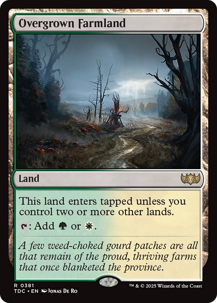 {R} Overgrown Farmland [Tarkir: Dragonstorm Commander][TDC 381]