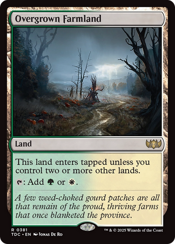 {R} Overgrown Farmland [Tarkir: Dragonstorm Commander][TDC 381]