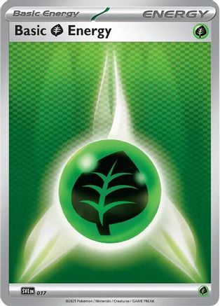 [PKM BE] Basic Grass Energy (017) [Scarlet & Violet: Black Bolt]
