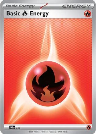 [PKM BE] Basic Fire Energy (018) [Scarlet & Violet: Black Bolt]