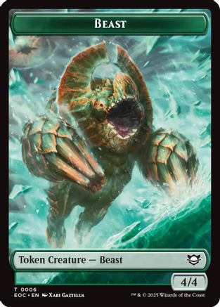 Beast (0006) // Elemental (0008) Double-Sided Token [Edge of Eternities Tokens]