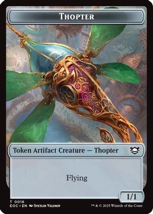 Thopter // Gnome Double-Sided Token [Edge of Eternities Tokens]