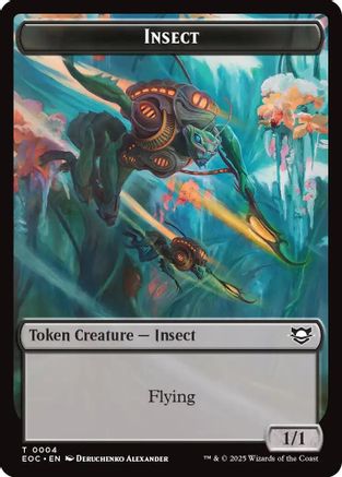Insect // Elemental (0007) Double-Sided Token [Edge of Eternities Tokens]
