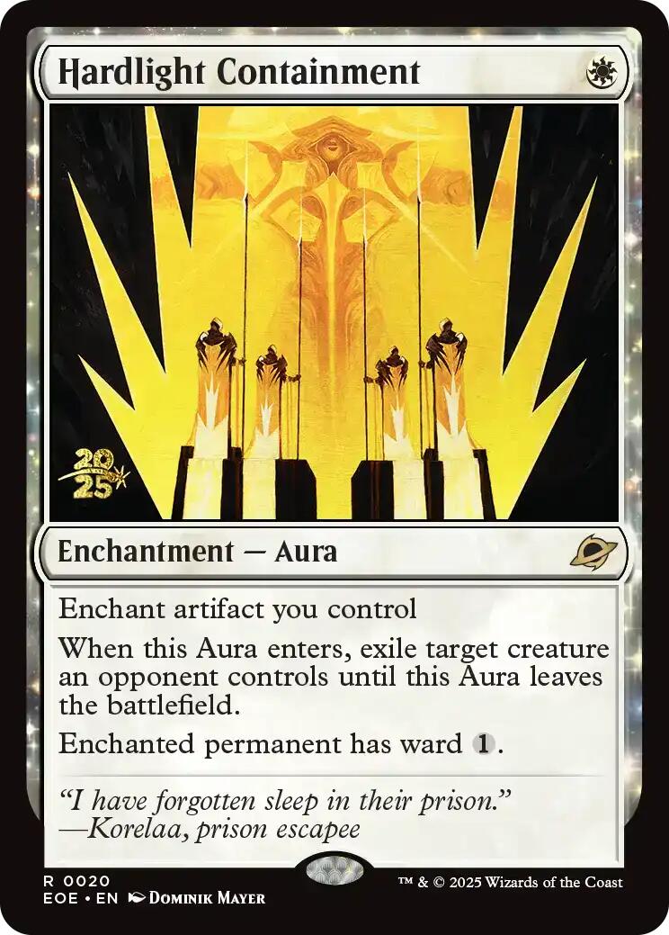 {@@ EOE R} Hardlight Containment [Edge of Eternities Prerelease Promos][EOE 020]