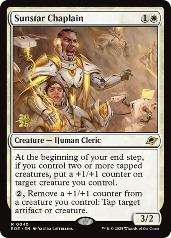 {@@ EOE R} Sunstar Chaplain [Edge of Eternities Prerelease Promos][EOE 040]