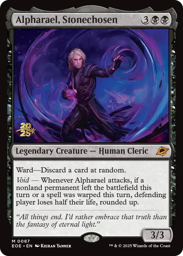 {@@ EOE R} Alpharael, Stonechosen [Edge of Eternities Prerelease Promos][EOE 087]