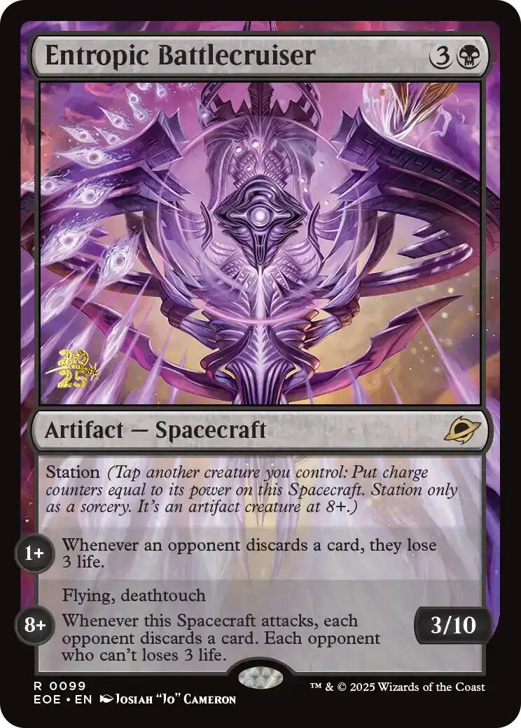{@@ EOE R} Entropic Battlecruiser [Edge of Eternities Prerelease Promos][EOE 099]