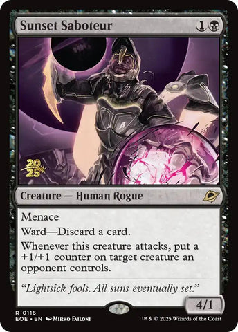 {@@ EOE R} Sunset Saboteur [Edge of Eternities Prerelease Promos][EOE 116]