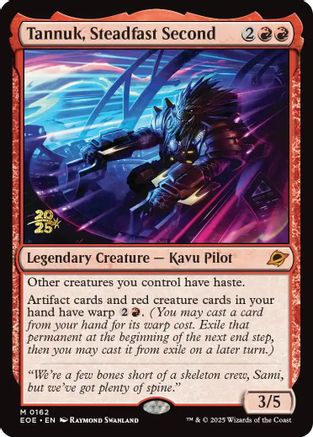 {@R} Tannuk, Steadfast Second [Edge of Eternities Prerelease Promos][EOE 162]