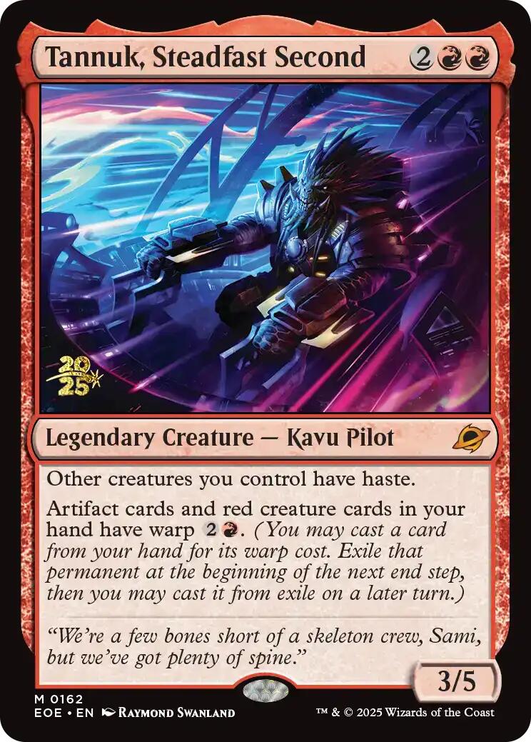 {@@ EOE R} Tannuk, Steadfast Second [Edge of Eternities Prerelease Promos][EOE 162]