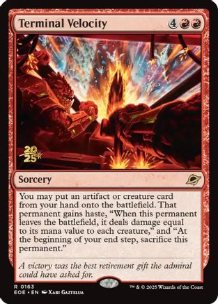 {@R} Terminal Velocity [Edge of Eternities Prerelease Promos][EOE 163]