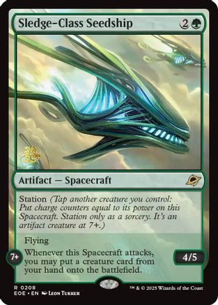 {@R} Sledge-Class Seedship [Edge of Eternities Prerelease Promos][EOE 208]