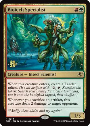 {@@ EOE R} Biotech Specialist [Edge of Eternities Prerelease Promos][EOE 214]