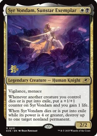 {@R} Syr Vondam, Sunstar Exemplar [Edge of Eternities Prerelease Promos][EOE 231]