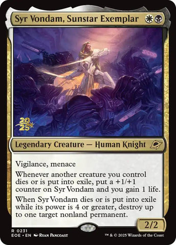 {@@ EOE R} Syr Vondam, Sunstar Exemplar [Edge of Eternities Prerelease Promos][EOE 231]