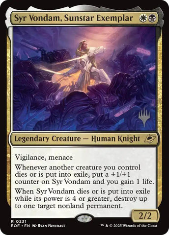 {@@ EOE R} Syr Vondam, Sunstar Exemplar [Edge of Eternities Promo Pack][EOE 231]