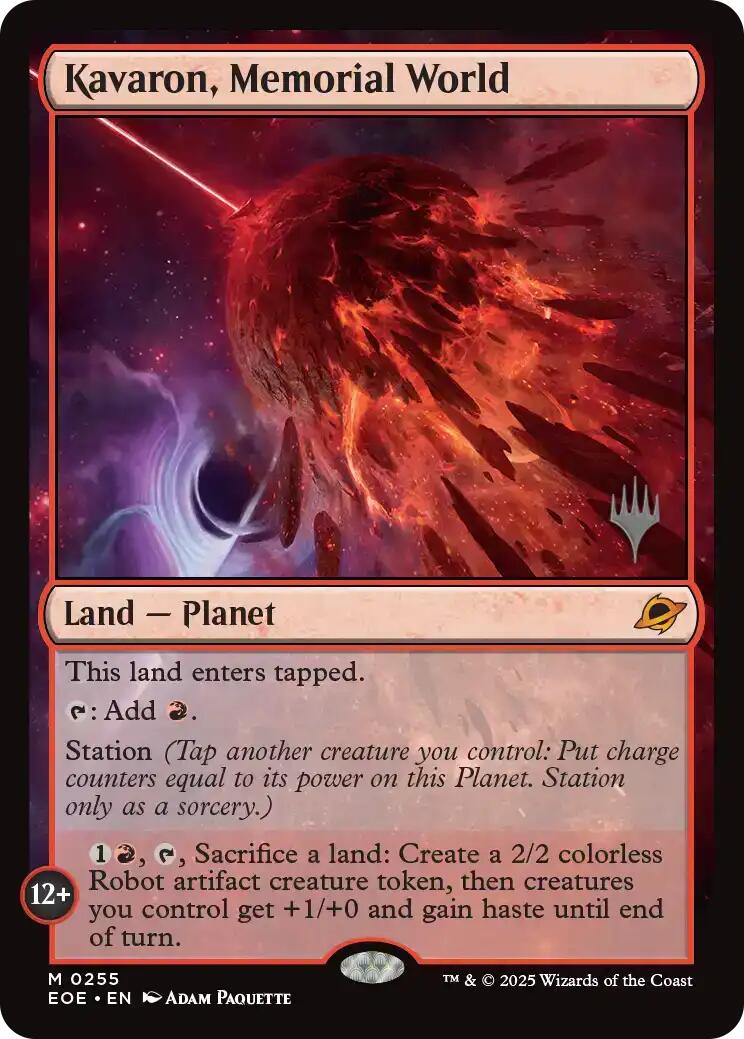 {@@ EOE R} Kavaron, Memorial World [Edge of Eternities Promo Pack][EOE 255]
