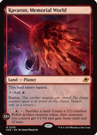 {@@ EOE R} Kavaron, Memorial World [Edge of Eternities Promo Pack][EOE 255]