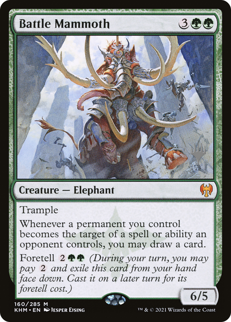 {R} Battle Mammoth (Promo Pack) [Kaldheim Promos][PP KHM 160]