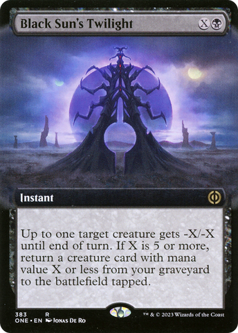 {R} Black Sun's Twilight (Extended Art) [Phyrexia: All Will Be One][ONE 383]