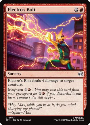 {@@ SPM C} Electro's Bolt [Marvel's Spider-Man] [SPM 077]