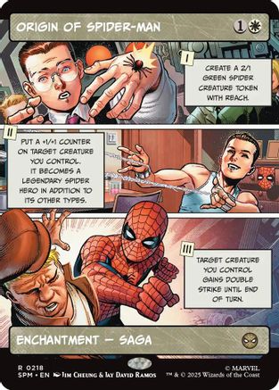 {@@ SPM R} Origin of Spider-Man (Borderless) [Marvel's Spider-Man] [SPM 218]