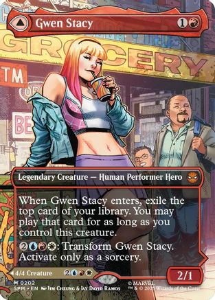 {@@ SPM R} Gwen Stacy (0202) (Borderless) [Marvel's Spider-Man] [SPM 202]