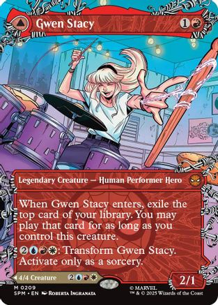 {@@ SPM R} Gwen Stacy (0209) (Borderless) [Marvel's Spider-Man] [SPM 209]