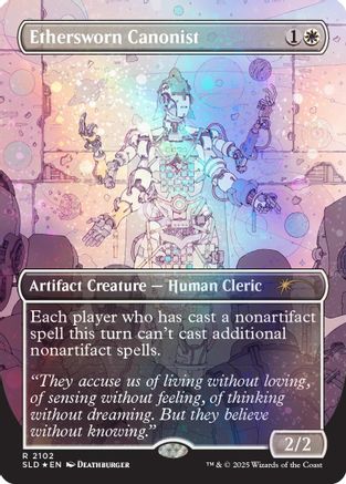 Ethersworn Canonist (Galaxy Foil) [SLD 2102]  Foil