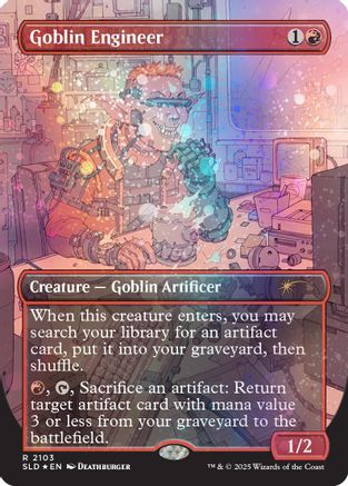 Goblin Engineer (Galaxy Foil) [SLD 2103]  Foil